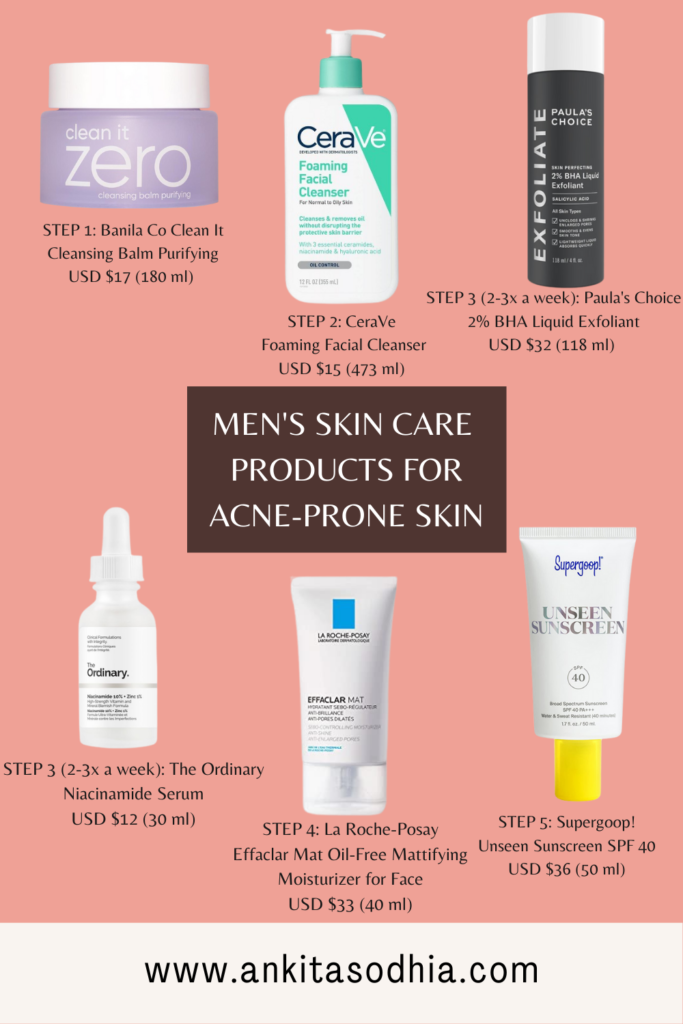 skin care products for acne skin